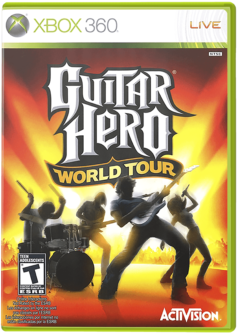 Guitar Hero World Tour box art for Xbox 360